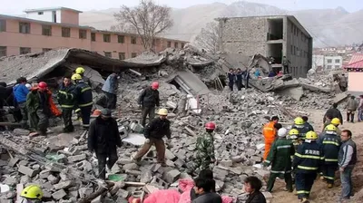 चीनला भूकंपाचा हादरा  118 ठार
