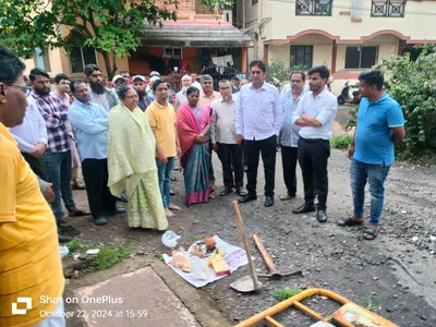 सदाशिवनगर येथे सीडीवर्कच्या कामाला मिळाला मुहूर्त