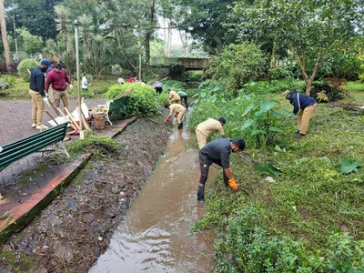 कॅन्टोन्मेंटकडून नाल्याची स्वच्छता