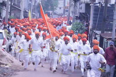 खासबाग वडगावात दौडचे जल्लोषी स्वागत