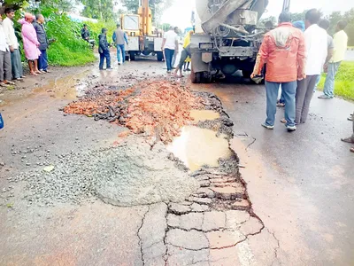 हलगा सर्व्हिस रस्ता बसफेरीचा प्रश्न बनला गंभीर