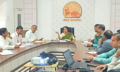 एका दिवसात पॅचवर्कचे काम पुर्ण करा   प्रशासक के  मंजुलक्ष्मी यांच्या सुचना  विसर्जन मार्गाची पाहणी