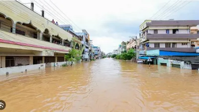 तेलंगणा आंध्रात अतिवृष्टीमुळे हानी