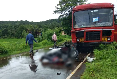 दापोली   दाभोळ मार्गावर अपघात एक ठार  एक गंभीर