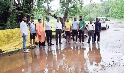 न्हावेलीतील रस्त्याचे काम अपूर्ण अवस्थेत