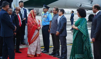 बांगलादेशच्या पंतप्रधान भारत दौऱ्यावर
