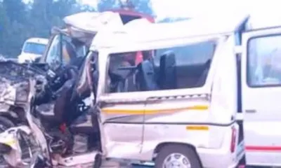 ओडिशामध्ये भीषण अपघात  ८ जणांचा दुर्दैवी मृत्यू